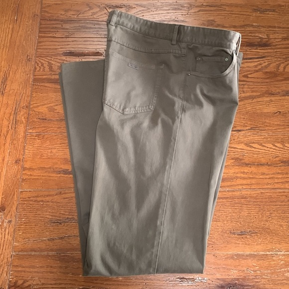 Paul & Shark Dark Taupe Five Pocket Pants Cotton Stretch Classic Fit Size 38 - Picture 12 of 12